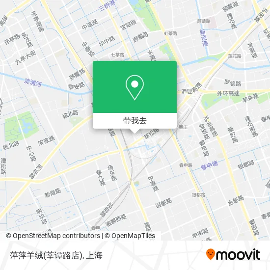 萍萍羊绒(莘谭路店)地图
