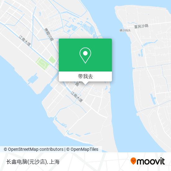 长鑫电脑(元沙店)地图