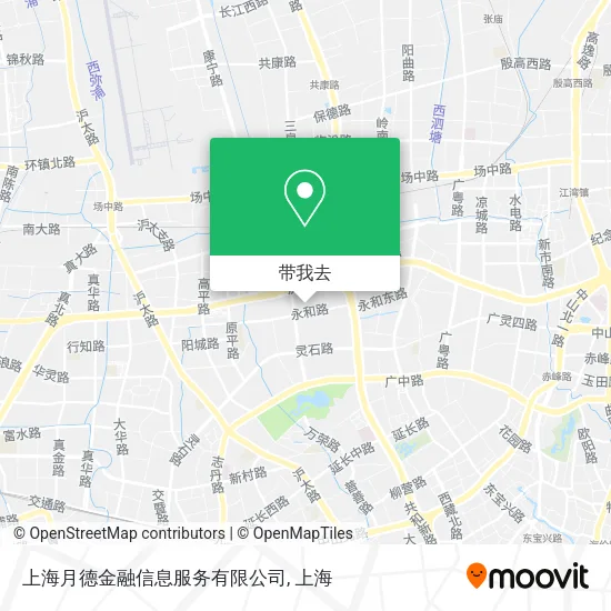 上海月德金融信息服务有限公司地图