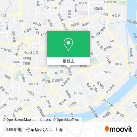 鱼味馆地上停车场-出入口地图