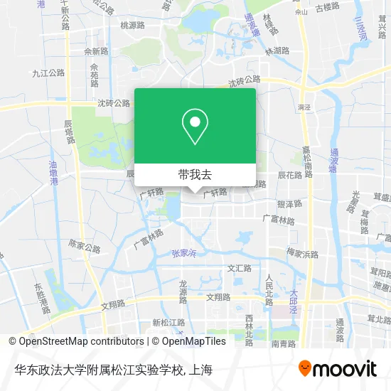 华东政法大学附属松江实验学校地图