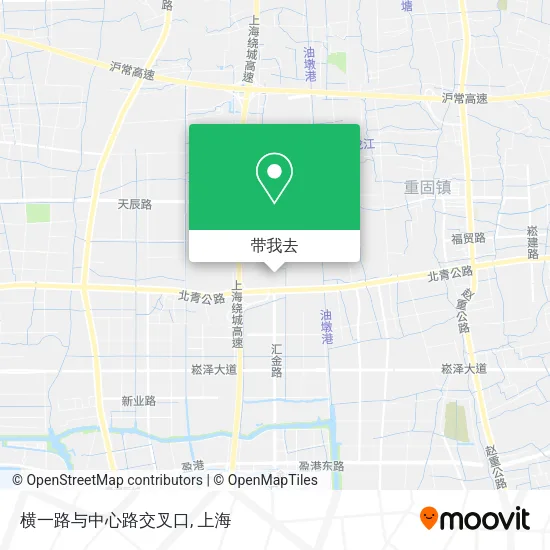 横一路与中心路交叉口地图