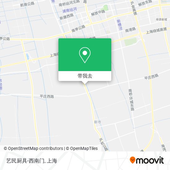 艺民厨具-西南门地图