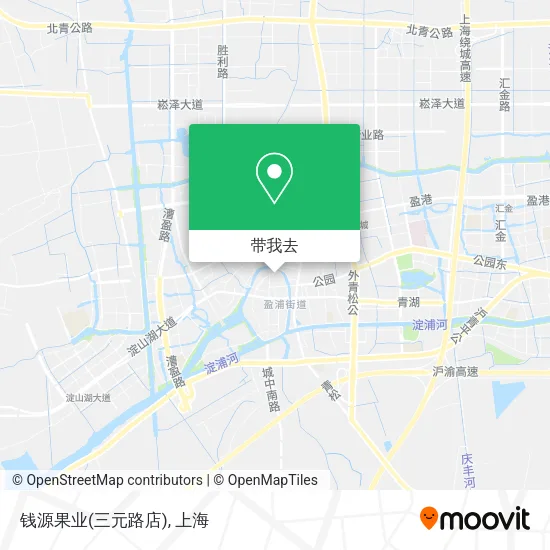 钱源果业(三元路店)地图