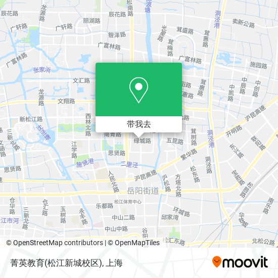 菁英教育(松江新城校区)地图