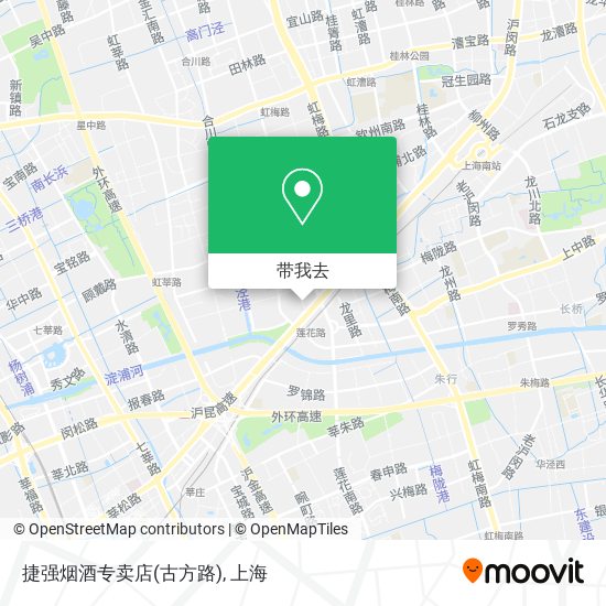 捷强烟酒专卖店(古方路)地图