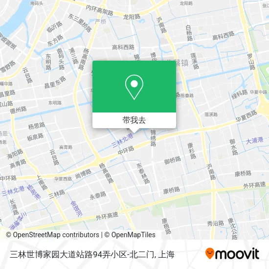 三林世博家园大道站路94弄小区-北二门地图