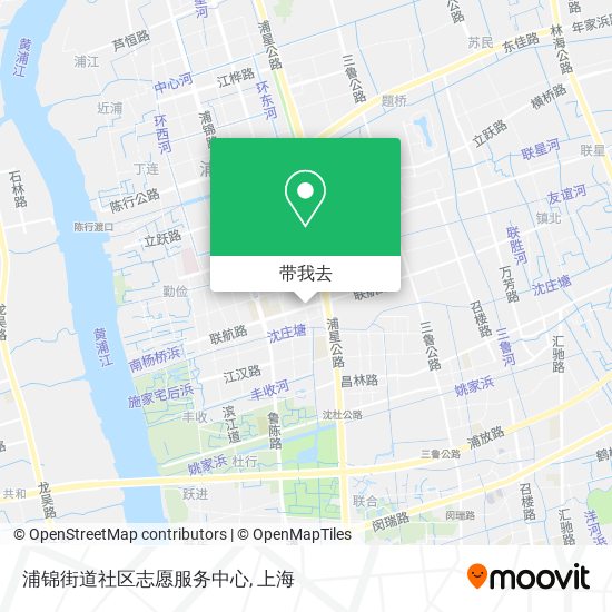 浦锦街道社区志愿服务中心地图