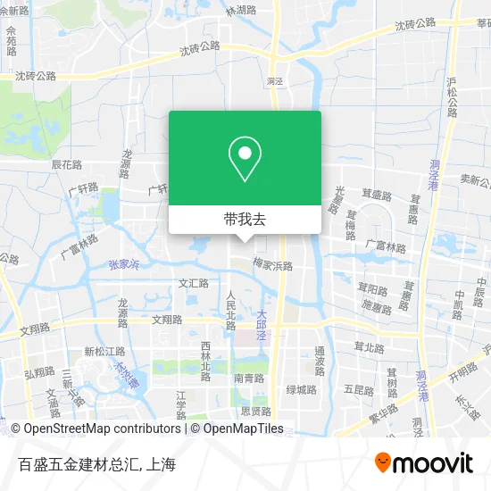 百盛五金建材总汇地图