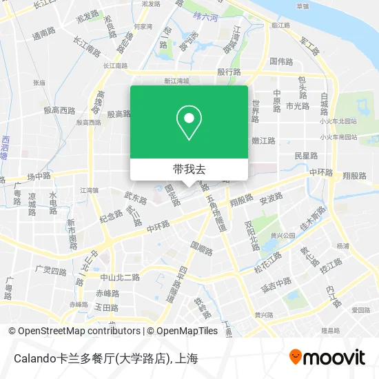Calando卡兰多餐厅(大学路店)地图