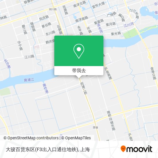 大骏百货东区(F3出入口通往地铁)地图