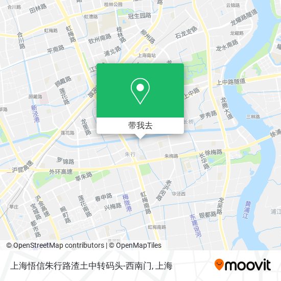 上海悟信朱行路渣土中转码头-西南门地图