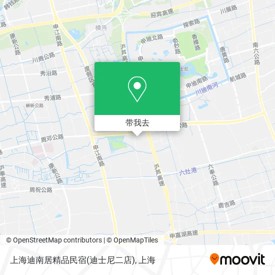 上海迪南居精品民宿(迪士尼二店)地图