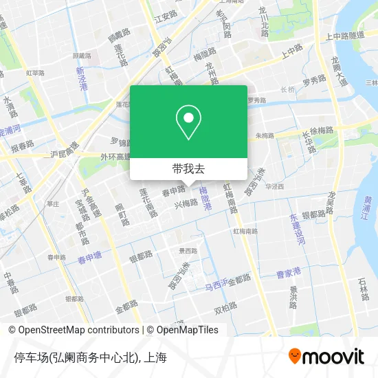 停车场(弘阑商务中心北)地图