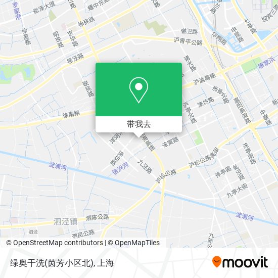 绿奥干洗(茵芳小区北)地图