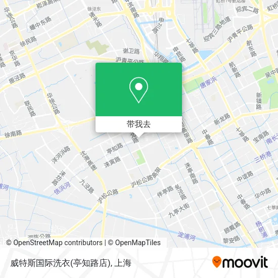 威特斯国际洗衣(亭知路店)地图