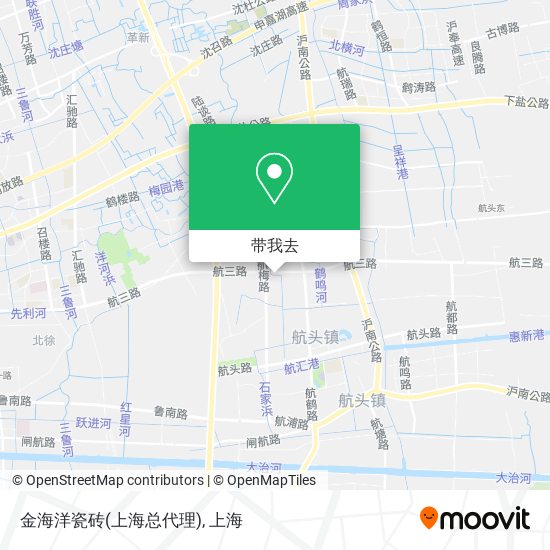 金海洋瓷砖(上海总代理)地图