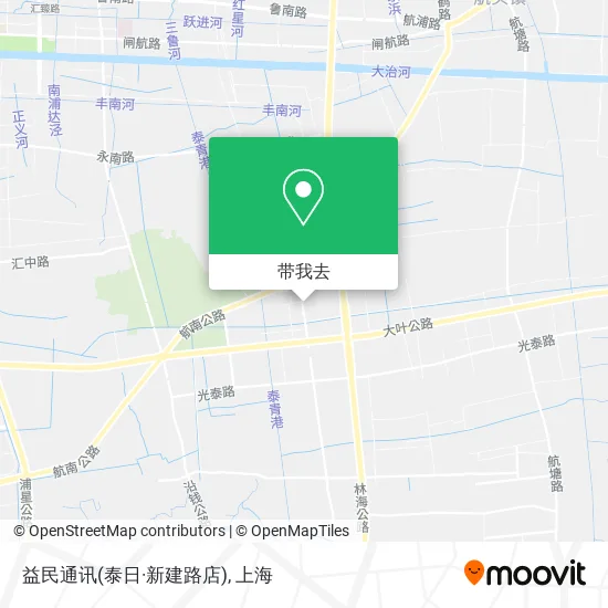 益民通讯(泰日·新建路店)地图