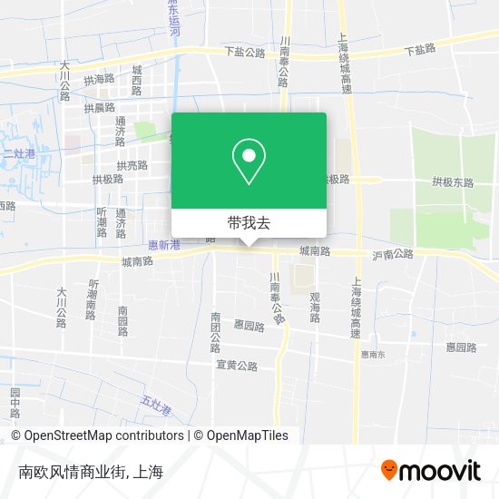 南欧风情商业街地图