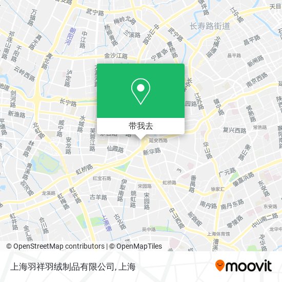 上海羽祥羽绒制品有限公司地图