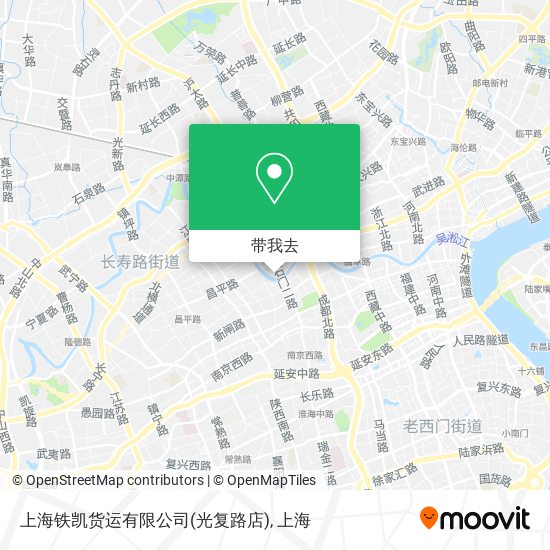 上海铁凯货运有限公司(光复路店)地图