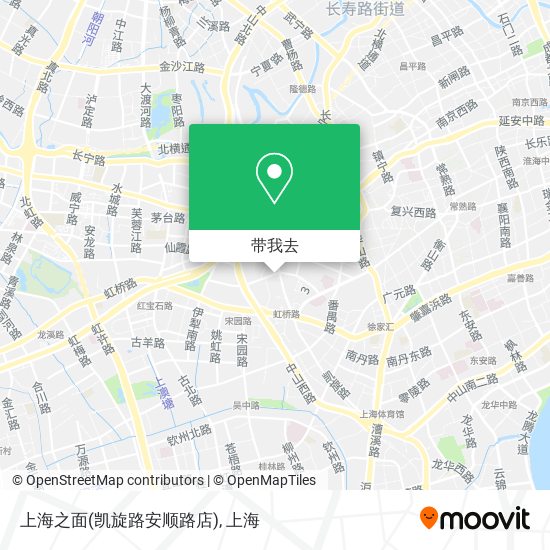 上海之面(凯旋路安顺路店)地图