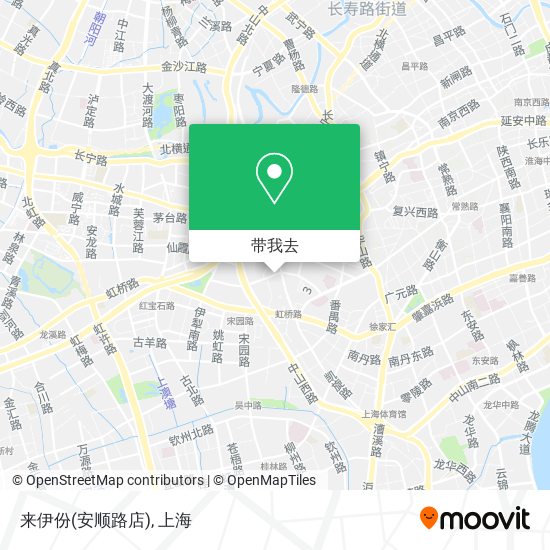 来伊份(安顺路店)地图