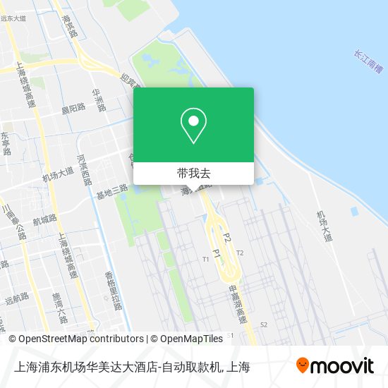 上海浦东机场华美达大酒店-自动取款机地图