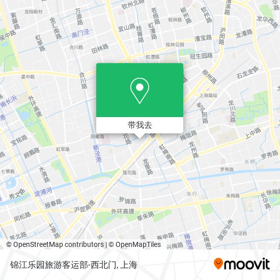 锦江乐园旅游客运部-西北门地图