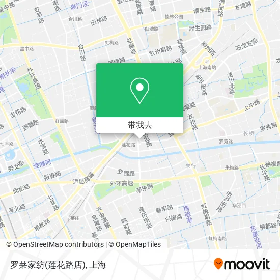 罗莱家纺(莲花路店)地图