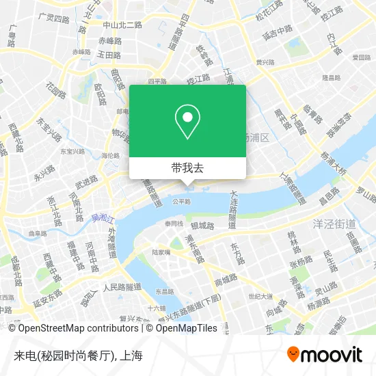 来电(秘园时尚餐厅)地图