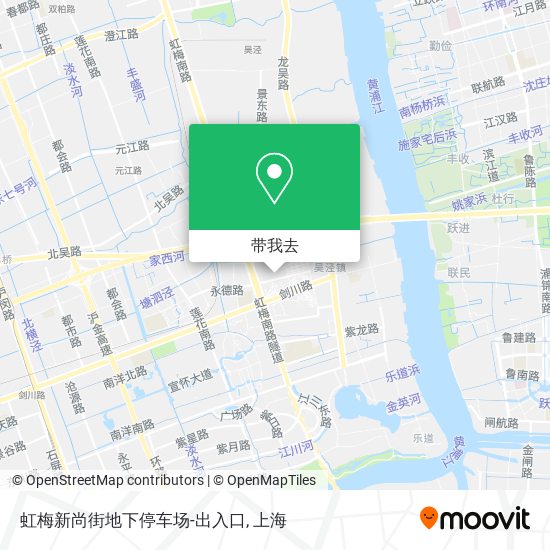 虹梅新尚街地下停车场-出入口地图