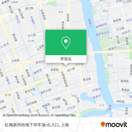虹梅新尚街地下停车场-出入口地图