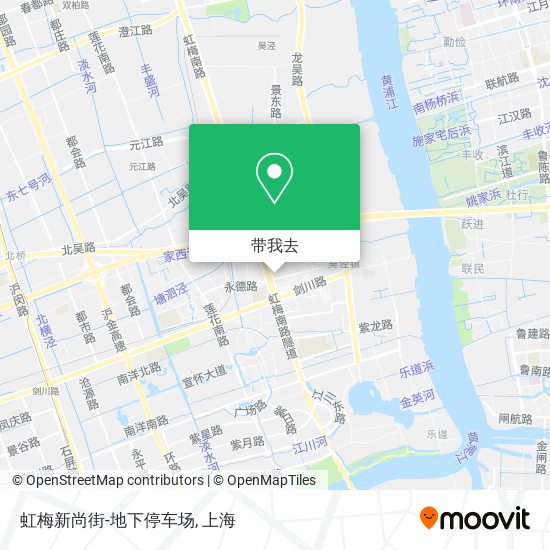 虹梅新尚街-地下停车场地图