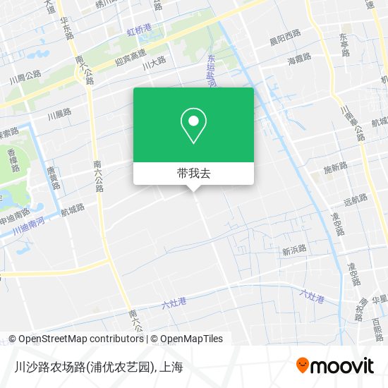 川沙路农场路(浦优农艺园)地图