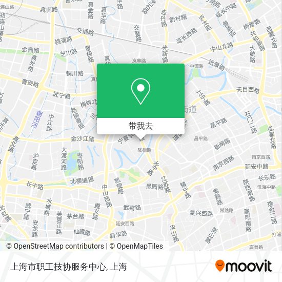 上海市职工技协服务中心地图
