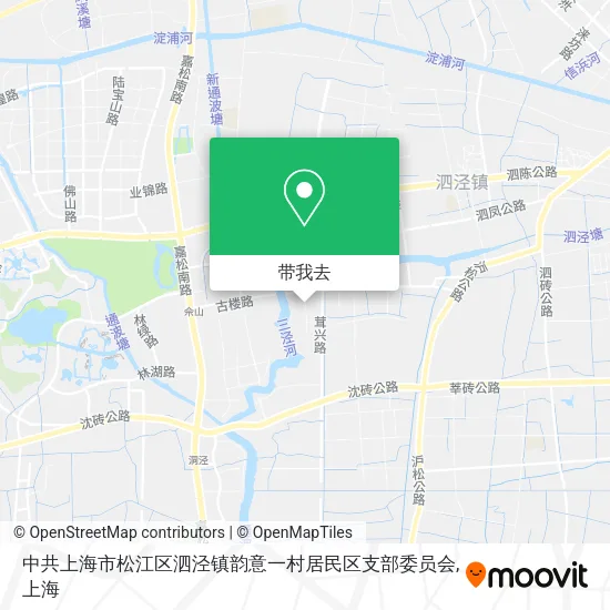 中共上海市松江区泗泾镇韵意一村居民区支部委员会地图