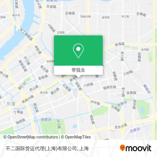 不二国际货运代理(上海)有限公司地图