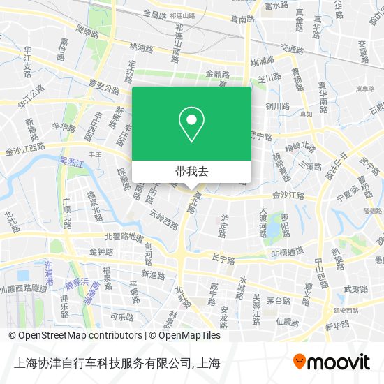 上海协津自行车科技服务有限公司地图