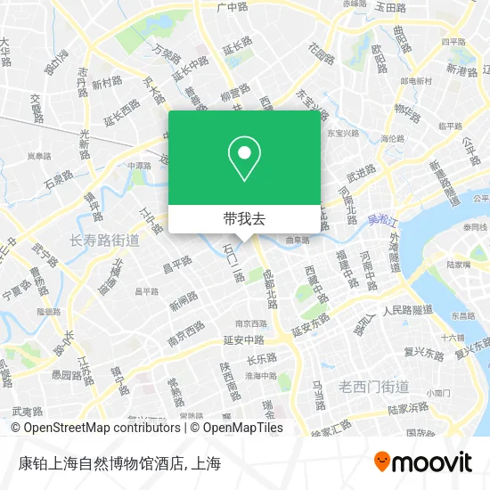 康铂上海自然博物馆酒店地图