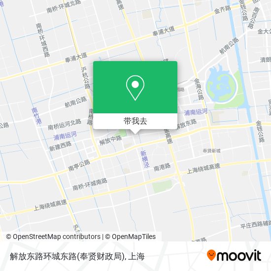 解放东路环城东路(奉贤财政局)地图