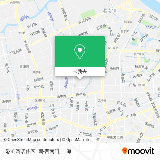 彩虹湾居住区1期-西南门地图