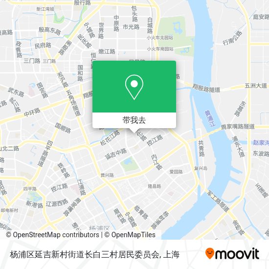杨浦区延吉新村街道长白三村居民委员会地图