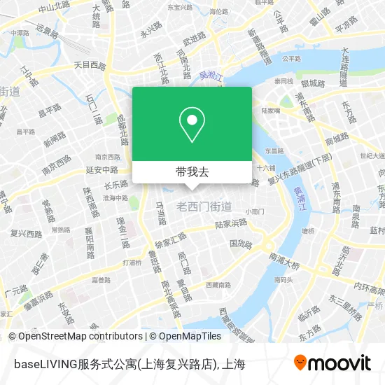 baseLIVING服务式公寓(上海复兴路店)地图