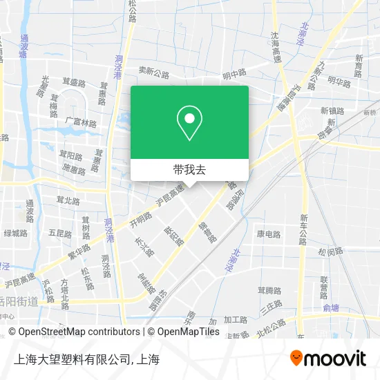 上海大望塑料有限公司地图