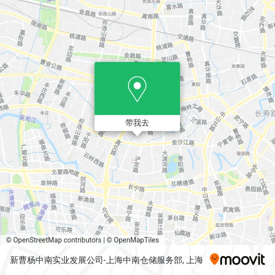 新曹杨中南实业发展公司-上海中南仓储服务部地图