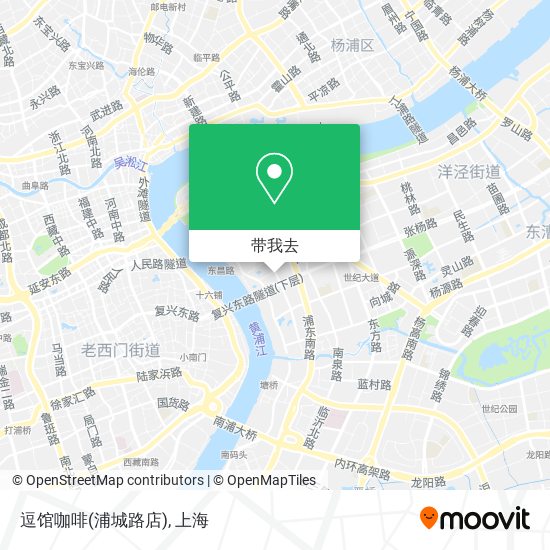 逗馆咖啡(浦城路店)地图