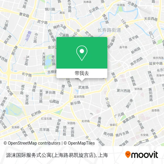 源涞国际服务式公寓(上海路易凯旋宫店)地图