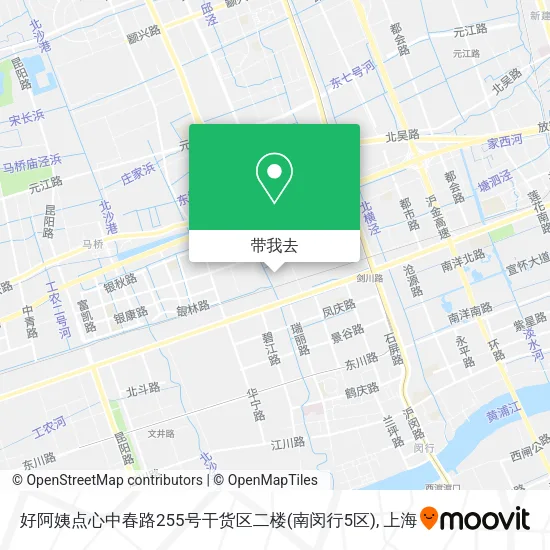 好阿姨点心中春路255号干货区二楼(南闵行5区)地图