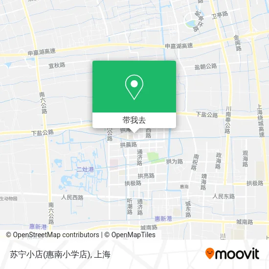 苏宁小店(惠南小学店)地图